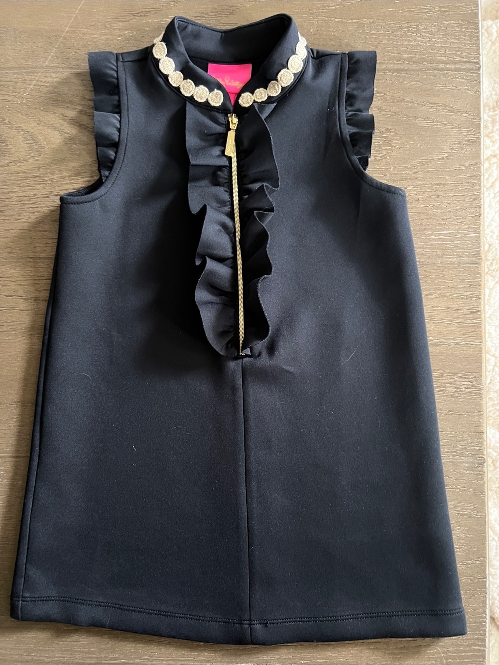 Lilly Pulitzer Black Dress with zipper SIZE 2-3